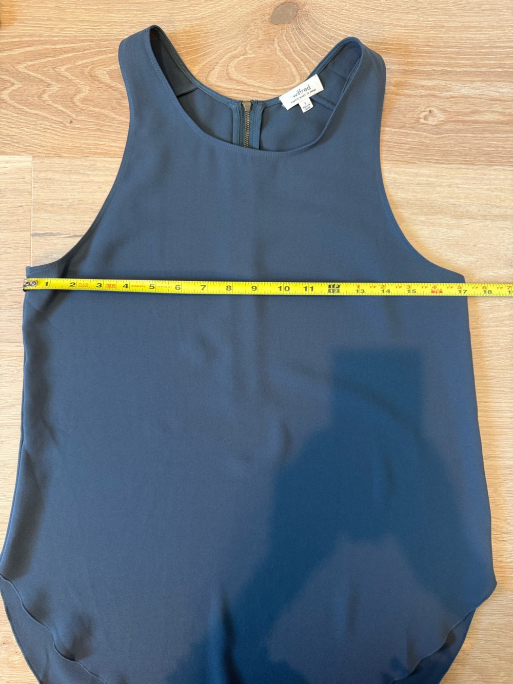 Wilfred Sleeveless Silk Blend Tank Blue Gray Size Small - Picture 5 of 9
